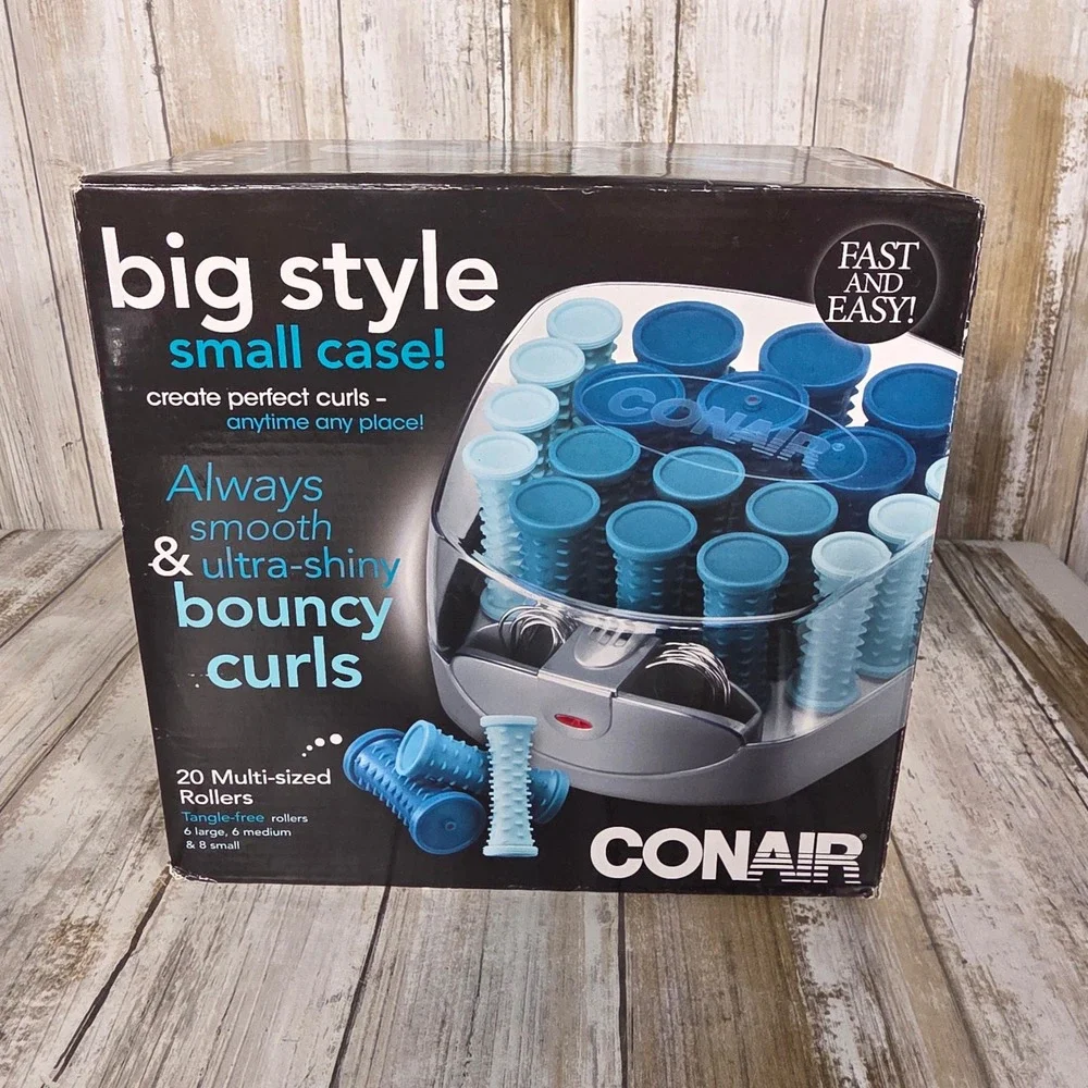 Conair Big Style Small Case 20 Multi-Sized Hot Roller Hairsetter CHW20 Blue